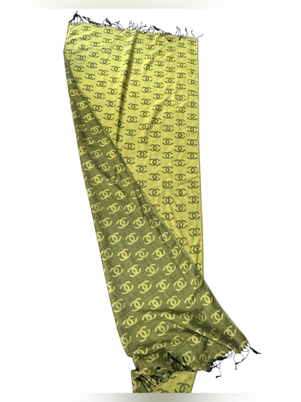 Chanel Logo, Lightweight Wool Large Scarf/ Shawl - Picture 3 of 7